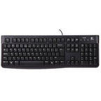 Klawiatura Logitech K120 dla biznesu (czarna, układ EU (QWERTY), gumowa kopułka, 100%)