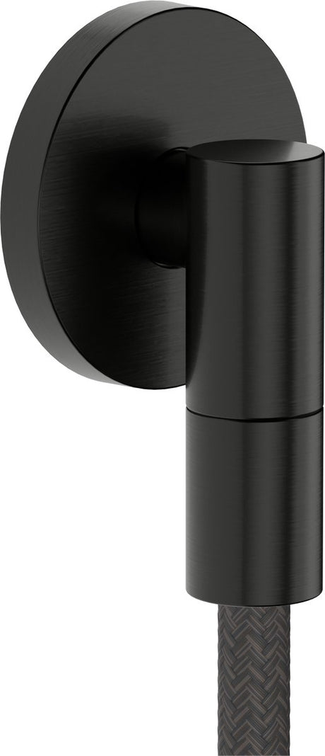 Kolano przyłączeniowe Hansgrohe fixfit fine s bez zaworu zwrotnego, czarny chrom szczotkowany