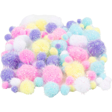 Firma Creativ https: www.cchobby.nl pompony-d-15-40-mm-glitter-ca-75-piece-pastelcolors-62-gr-1-doos