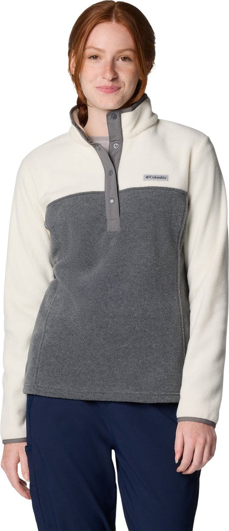 Damska kamizelka outdoorowa Columbia Benton Springs™ 1 2 z zatrzaskami II - szara