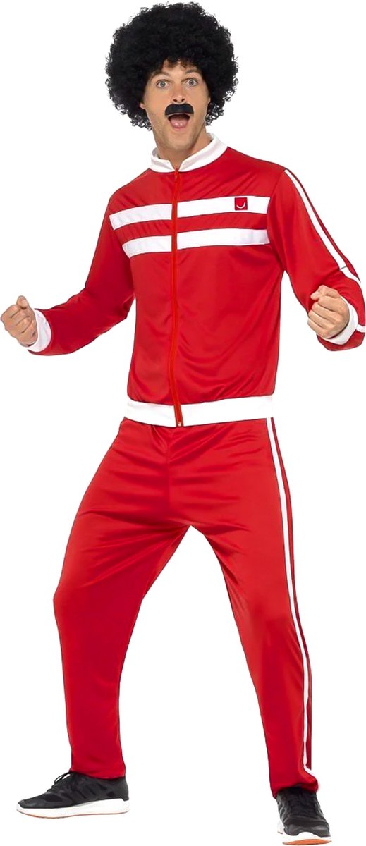 Dres męski Smiffys retro czerwony - rozmiar m