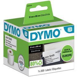 Etykieta z imieniem i nazwiskiem dymo 89x51mm rolka 300 sztuk