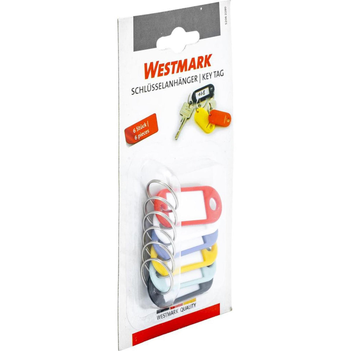 Zestaw 6 plastikowych etykiet na klucze Westmark