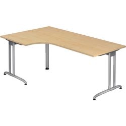 Młotek biurkowy narożny Bacha vbs82 3 melamina 200x120cm klon