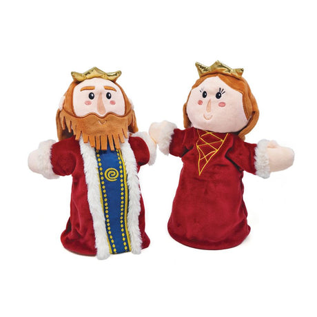 Dwulicowa rękawiczka, marionetka, król, królowa 2