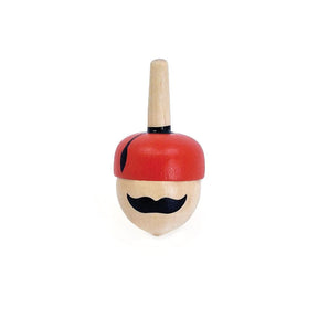 Draaihoed met houten tol. de griek. 5+