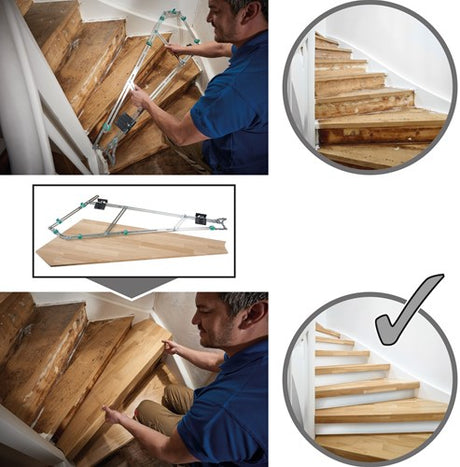 Wolfcraft - pająk schodowy - remont schodów - stopnie schodowe - pająk schodowy - 5210000