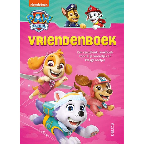 Książka „Przyjaciele z psiego patrolu” Deltas Nickelodeon w kolorze różowym