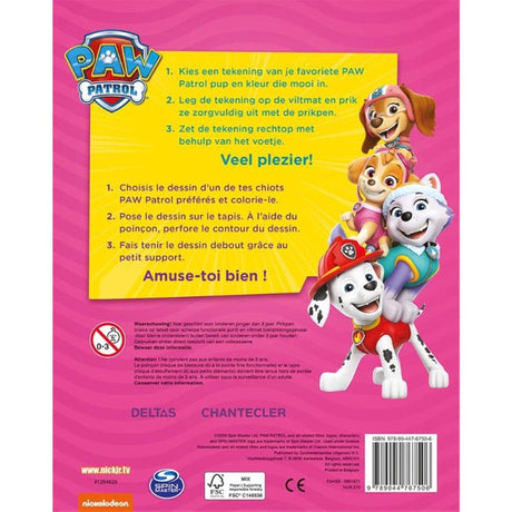 Książka „Przyjaciele z psiego patrolu” Deltas Nickelodeon w kolorze różowym