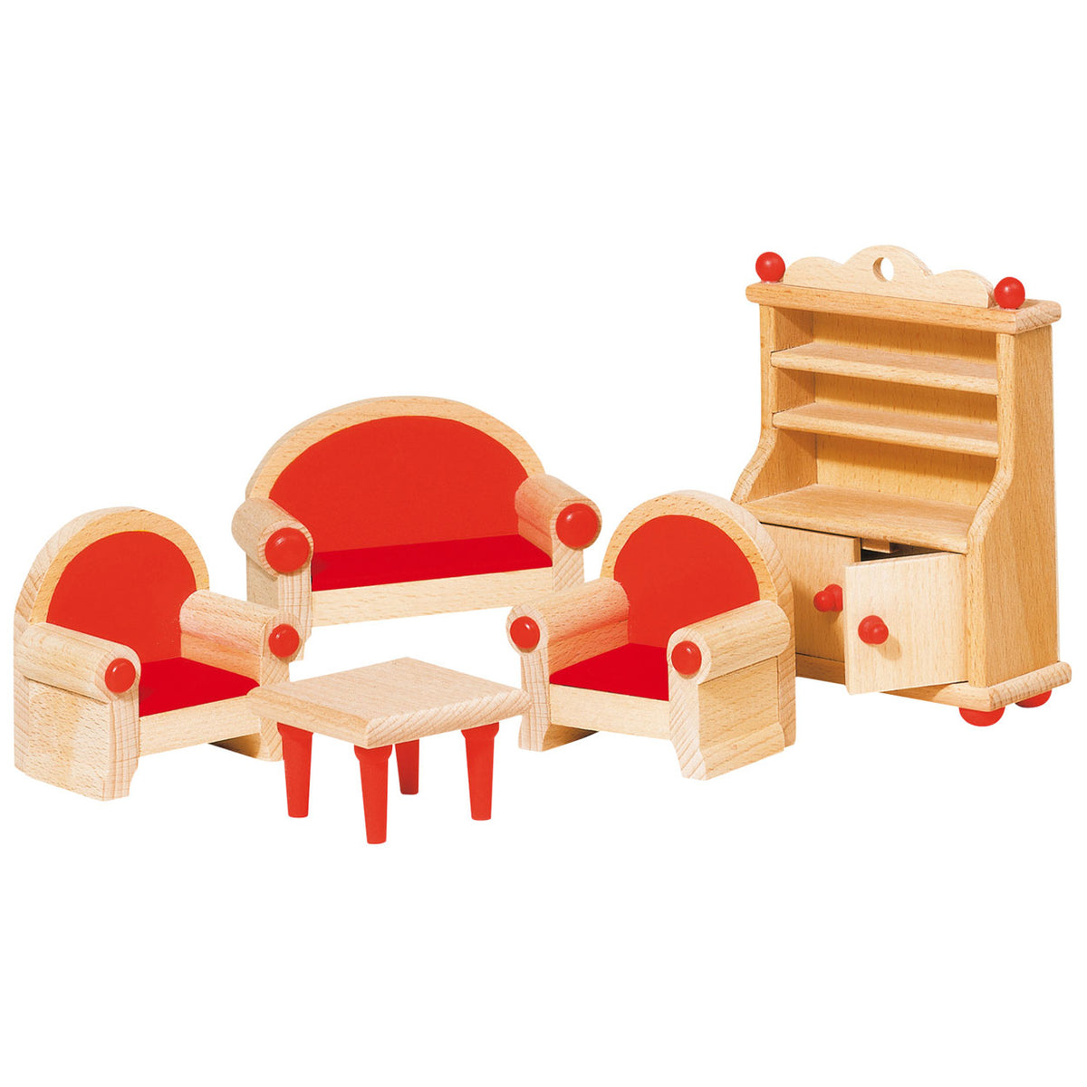 Goki Dollhouse Furniture salon, 5dlg.