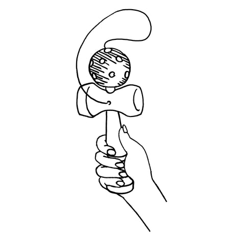 Goki Kendama czerwony. 17cm. 4+