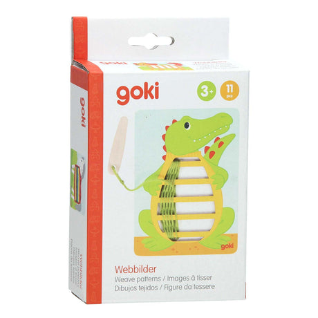 Drewniane puzzle tkackie Goki, 3 szt.