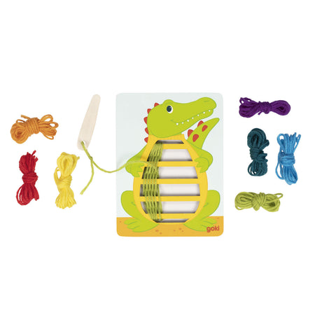 Drewniane puzzle tkackie Goki, 3 szt.