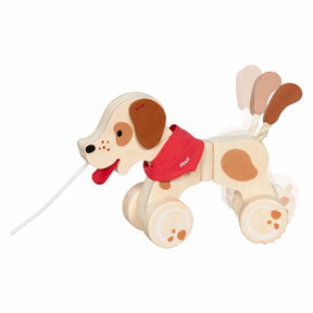 Goki houten trekdiertje hond max