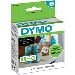Taśma etykietowa Dymo s0929120 biała 750 sztuk 25x25mm