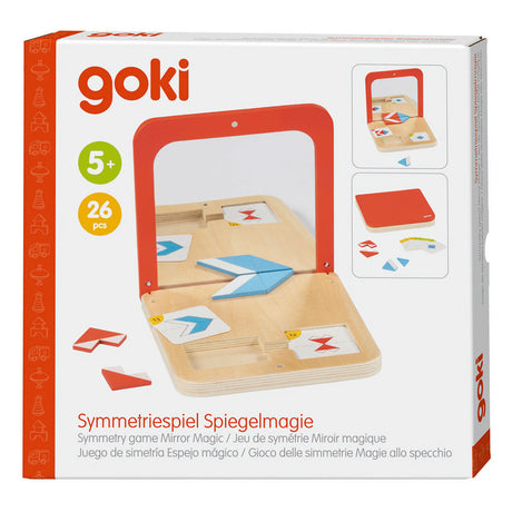 Drewniana gra o symetrii Goki, magia lustrzana