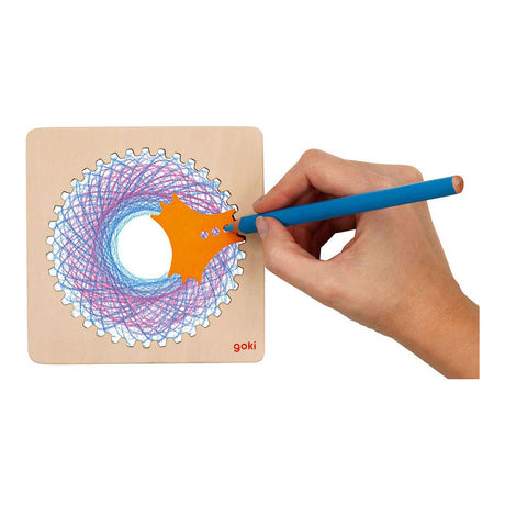 Spirograf Goki. 13x13x0,5cm. 4+