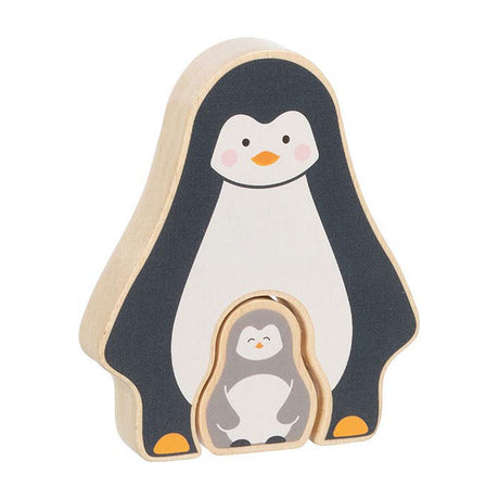 Goki drewniana puzzle stojąca Pinguint, 2.