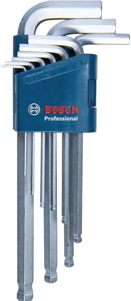 Profesjonalny zestaw kluczy imbusowych Bosch 9-częściowy, rozmiar, długość: 21 cm