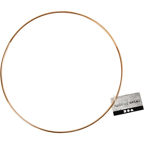 Firma Creativ https: www.cchobby.nl pierścionek-z drutu-metalowego-20-cm-3-mm-złoty-1-częściowy