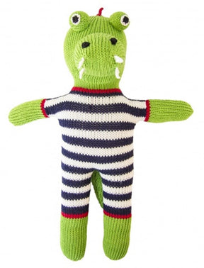 Knuffel gebreid krokodil sam 36 cm