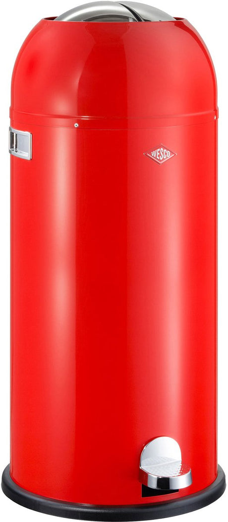 Kosz na śmieci Wesco kickmaster maxi | kosz na pedały | 40 litrów | metal - czerwony | kosz na śmieci - wyprodukowany w Niemczech
