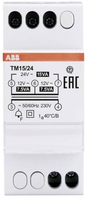 Transformator dzwonkowy Busch-Jaeger ABB 2CSM228745R0802 12 V, 24 V 1,25 A