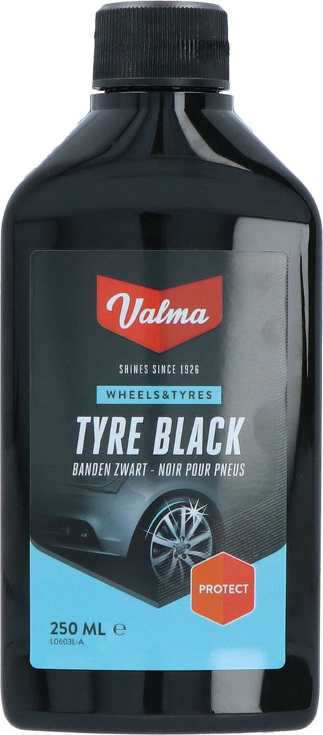Valma opona czarna - nadaje oponom głęboki czarny kolor - długotrwała ochrona - łatwa aplikacja - 250ml