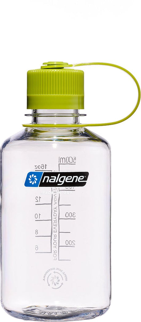 Nalgene - butelka z wąską szyjką - butelka do picia - butelka na wodę - szczelna - 500ml - nie zawiera BPA - podtrzymuje - przezroczysty