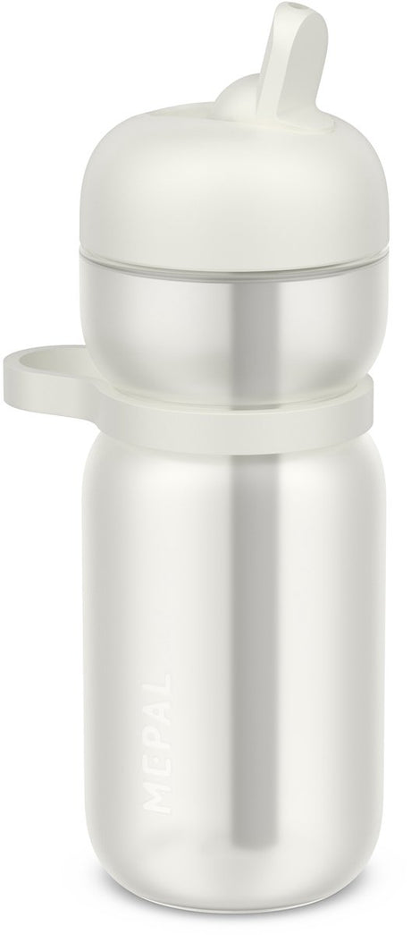 Butelka do picia Mepal flip sport - 600 ml - odwracaj i pij - szczelna - pętla do noszenia i wygodny uchwyt - można myć w zmywarce - butelki do picia - ceramiczna biel