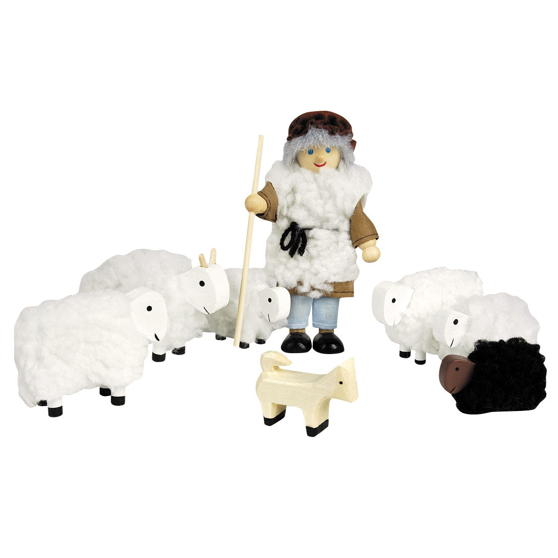 GOKI Poppenhuis Herder + Sheep