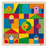 Puzzle drewniane farma Goki, 43 elementy.
