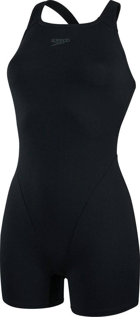 Damski sportowy strój kąpielowy Speedo eco+ legsuit - czarny