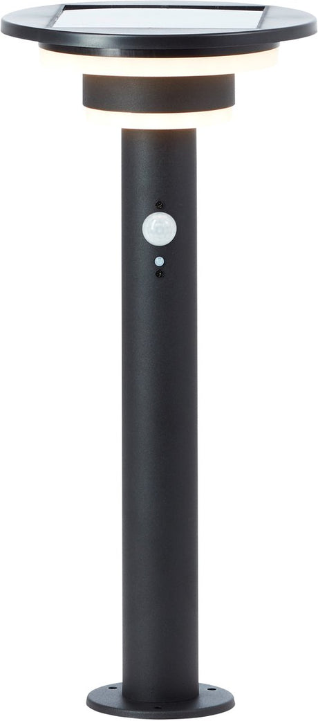 Brilliant Garvina - lampa zewnętrzna stojąca - wysokość 45 cm - led 3w - solarna - 430 lm - 3000k - ip44 - czarna
