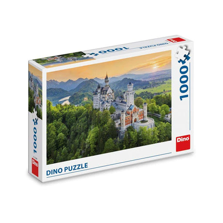 Puzzle dinozaury Dinotoys z zamku Neuschwanstein - 1000 elementów