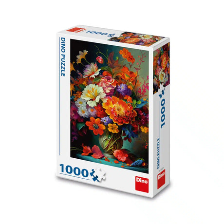 Puzzle Dinotoys Dino Najpiękniejsze Kwiaty w Wazonie - 1000 sztuk
