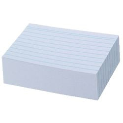 Karty katalogowe Abi herlitz a8 175 g/m² w białą linię, 100 sztuk