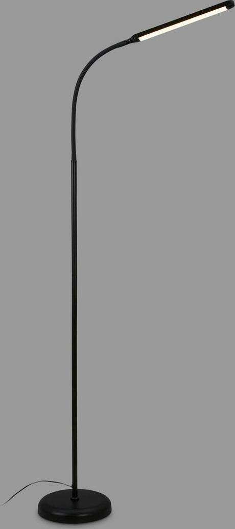 Briloner pivaz - lampa podłogowa ściemnialna - lampa stojąca do salonu - z dotykiem - czarny - h: 126,5 cm