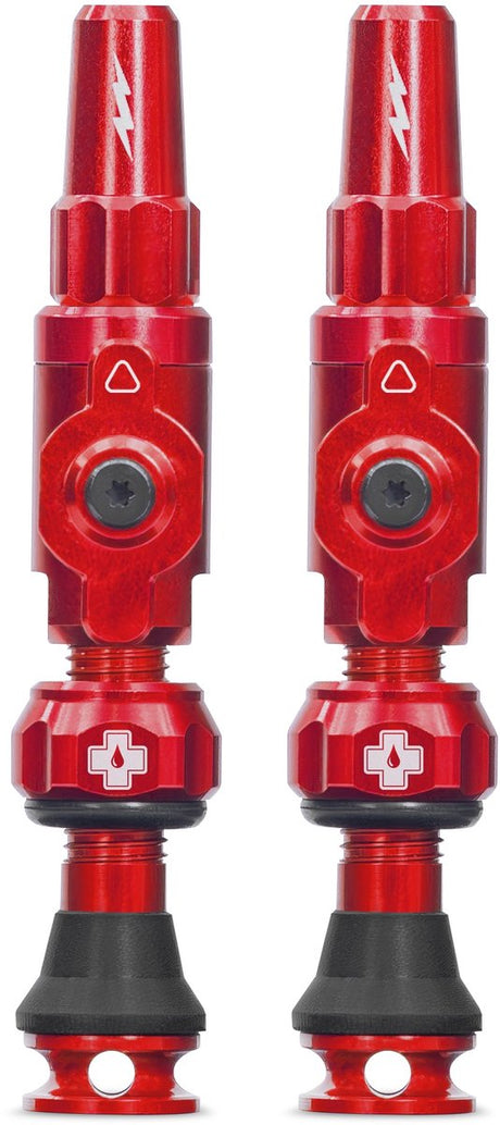 Zawór bezdętkowy Muc-off big bore lite mały czerwony francuski zawór presta 30mm