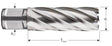 Wiertło rdzeniowe Rotec hss silver-line 22,0 mm sl55 weldon