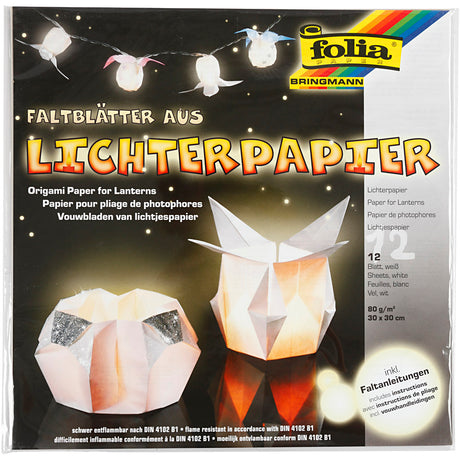 Creativ Company Lantern Paper White, 30x30 cm