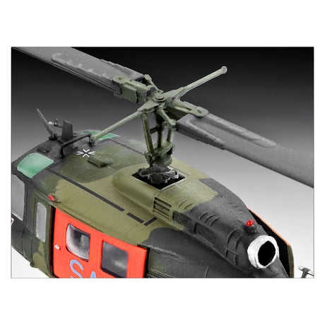 Revell zestaw do sklejania pojazdów wojskowych - 04444 bell uh-1d - plastik sar - 1:72 - modelarstwo