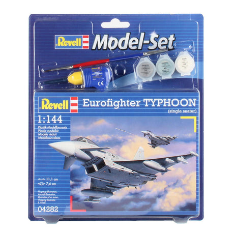Zestaw modeli Revell - Eurofighter Typhoon 63 szt. - m.in. podstawowe kolory farb