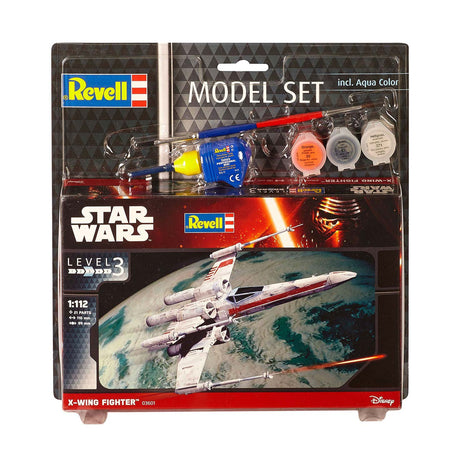 Zestaw modeli Star Wars firmy Revell - myśliwiec X-Wing 21 szt. - m.in. podstawowe kolory farb