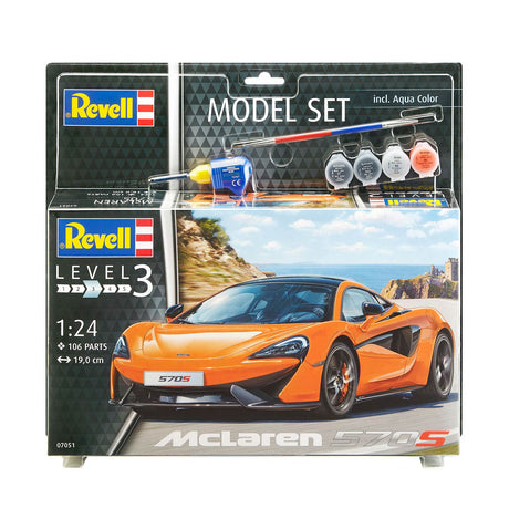 Zestaw modeli Revell - McLaren 570s 106szt. - m.in. podstawowe kolory farb
