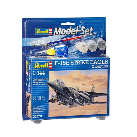 Zestaw modeli Revell F-15e Strike Eagle - zawiera. podstawowe kolory farb