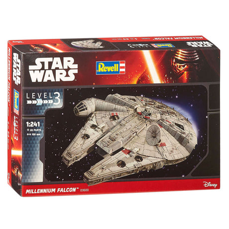Revell zestaw do budowania modeli podróż kosmiczna - 03600 Star Wars Millennium Falcon plastikowy - 1:241 - modelarstwo