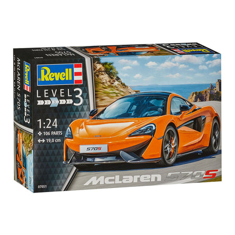 Revell zestaw do sklejania pojazdów wojskowych - 07051 mclaren 570s plastik - 1:24 - modelarstwo