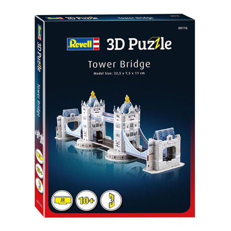 Zestaw do budowania puzzli 3D firmy Revell - most wieżowy 32 elementy.
