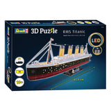 Zestaw do budowania puzzli 3D firmy Revell - RMS Titanic LED Edition 266 elementów.